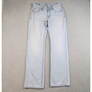 American Eagle Jeans Mens 30x34 Blue Denim Original Boot Light Wash Cotton Pants